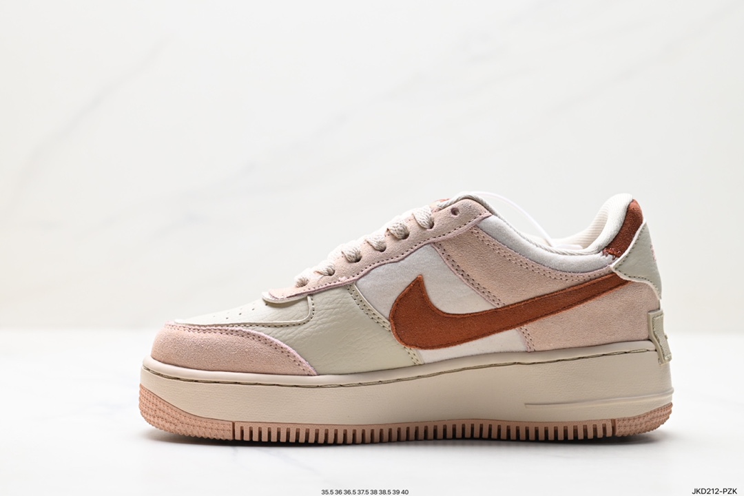 160 Nike WMNS Air Force 1 Shadow 马卡龙军空一号板鞋 DZ4705-200