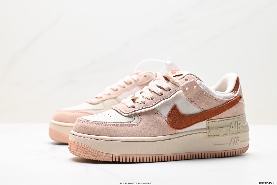 160 Nike WMNS Air Force 1 Shadow 马卡龙军空一号板鞋 DZ4705-200