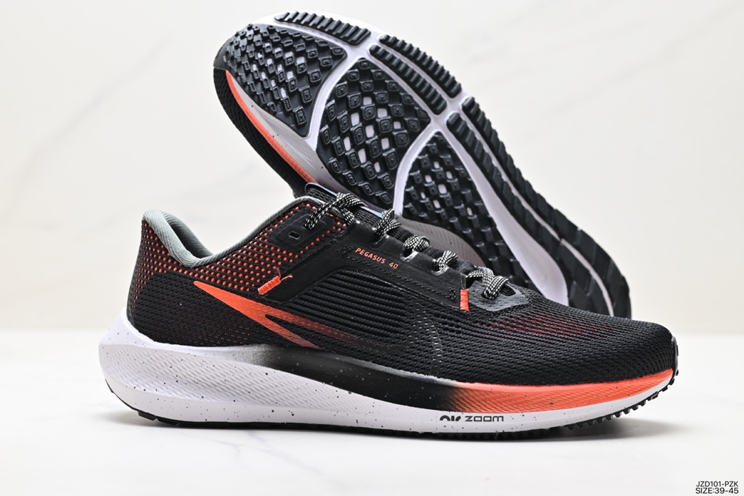 140 Nike  Zoom Pegasus 登月40代系列 皮面透气缓震疾速跑鞋 FQ8723-010