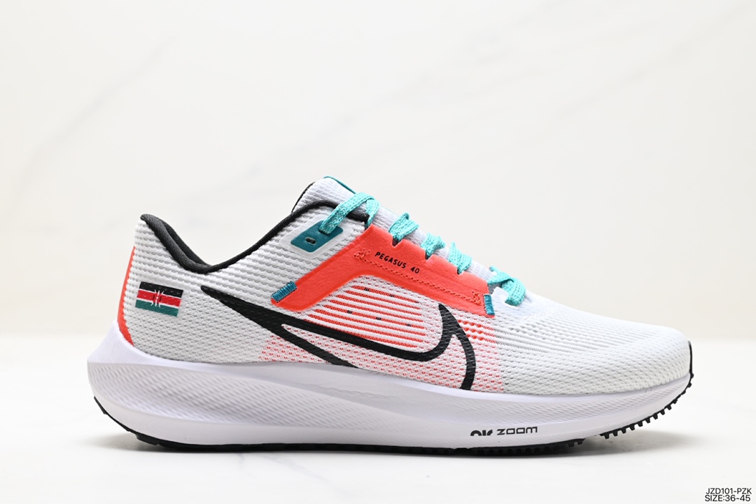 140 Nike  Zoom Pegasus 登月40代系列 皮面透气缓震疾速跑鞋 FQ8723-010