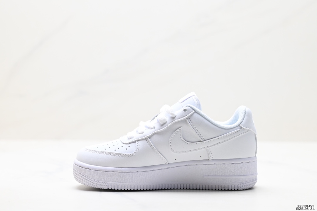 100 耐克Nike童鞋 Air Force 1 Low 空军一号低帮百搭休闲运动板鞋 DH2925-111