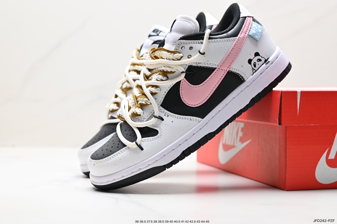 170 耐克Nike SB Dunk Low”Milk White/Pink/Smile“扣篮系列低帮休闲运动滑板板鞋  DV0831-101