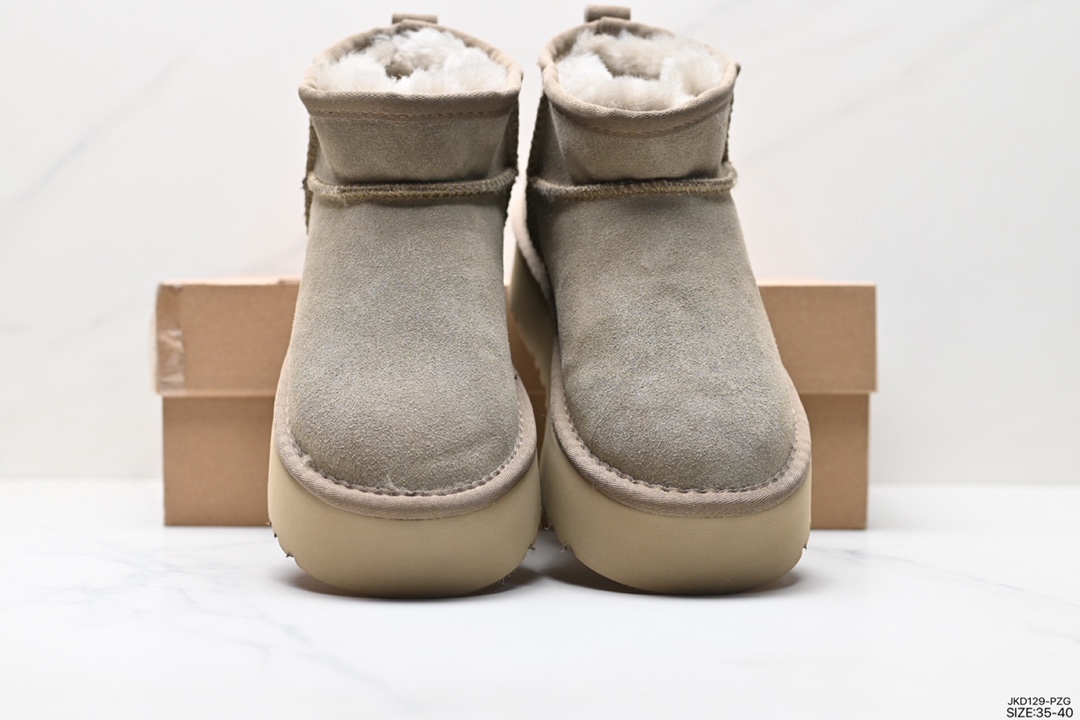 UGG 6109 Zhou Dongyu Mini Ankle Boots Autumn and Winter Sheepskin Snow Boots