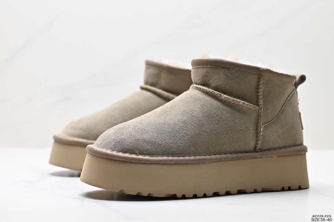 UGG 6109 Zhou Dongyu Mini Ankle Boots Autumn and Winter Sheepskin Snow Boots