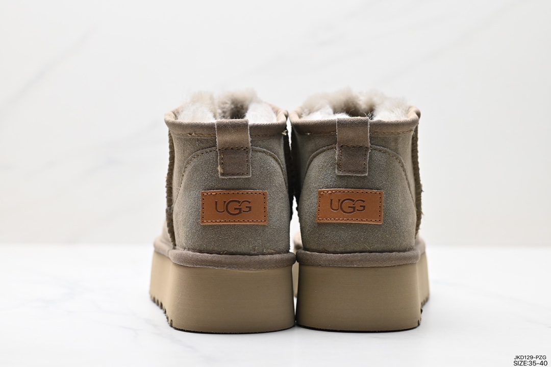 UGG 6109 Zhou Dongyu Mini Ankle Boots Autumn and Winter Sheepskin Snow Boots