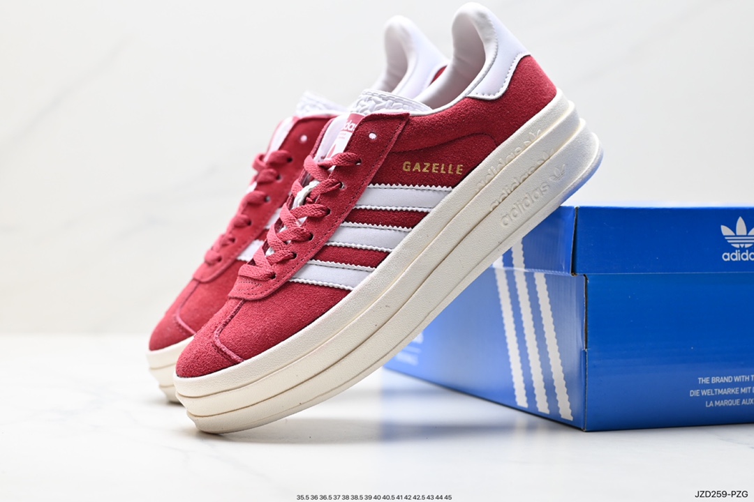 Adidas Gazelle Bold w low-top retro all-match casual sports shoes HQ6892