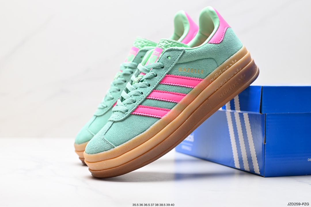 Adidas Gazelle Bold w low-top retro all-match casual sports shoes HQ6892