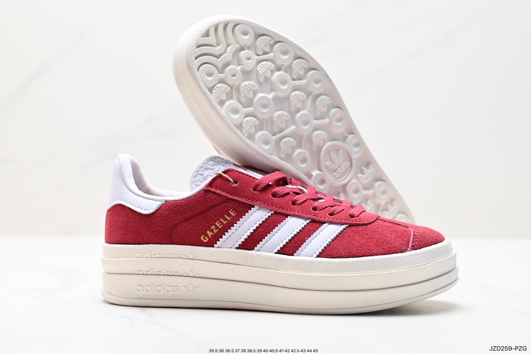 Adidas Gazelle Bold w low-top retro all-match casual sports shoes HQ6892