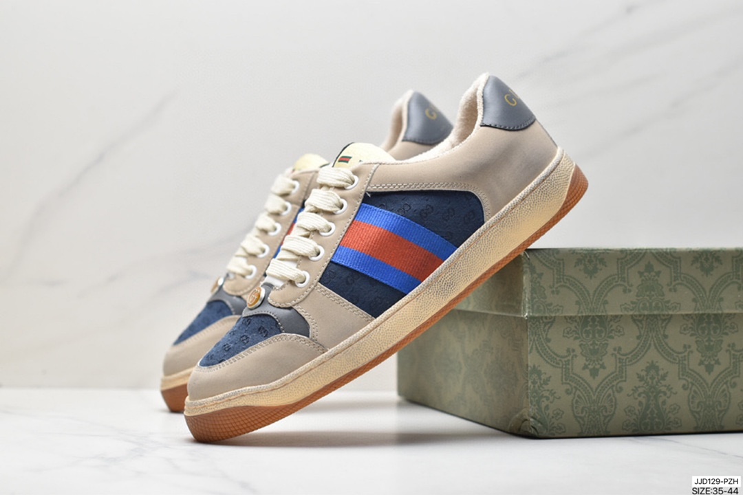 130 古驰Gucci Distressed Screener sneaker 古驰小脏鞋系列