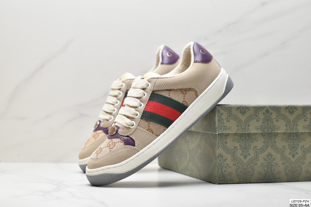 130 古驰Gucci Distressed Screener sneaker 古驰小脏鞋系列