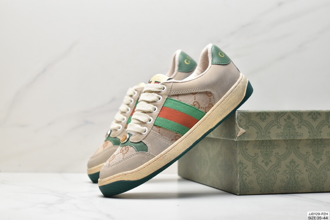 130 古驰Gucci Distressed Screener sneaker 古驰小脏鞋系列