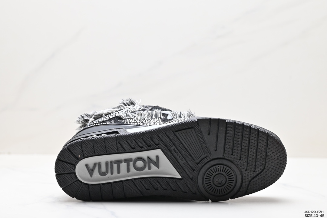 200 全新LV路易威登Louis Vuitton Trainer Sneaker Low休闲运动文化百搭板鞋