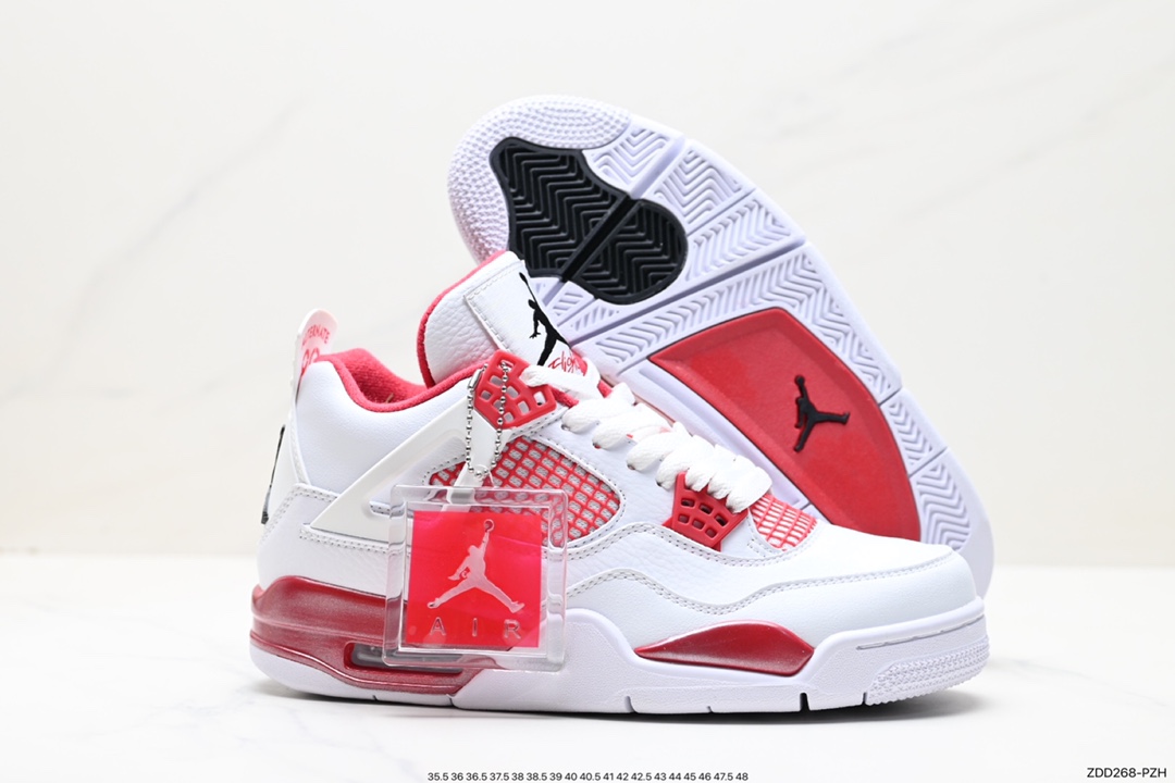 230 耐克Nike Wmns Air Jordan 4 Retro GS”Linen”迈克尔·乔丹AJ4代中帮复古休闲运动文化篮球鞋“白卡其”