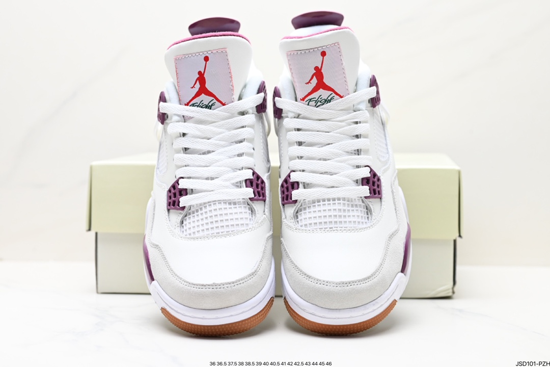 Nike Air Jordan 4 Retro OG ”Fire Red” Michael Jordan AJ4 mid-top retro casual sports culture basketball shoes