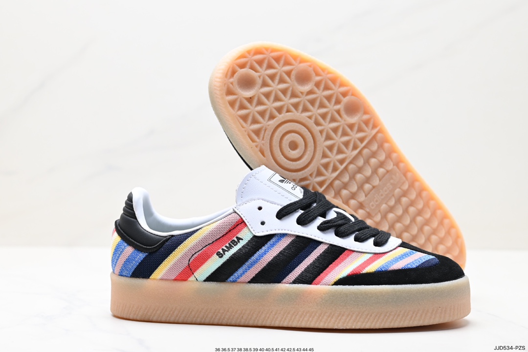 130 阿迪达斯三叶草Adidas Originals Samba Vegan OG”SPD“桑巴舞板鞋 ID0555