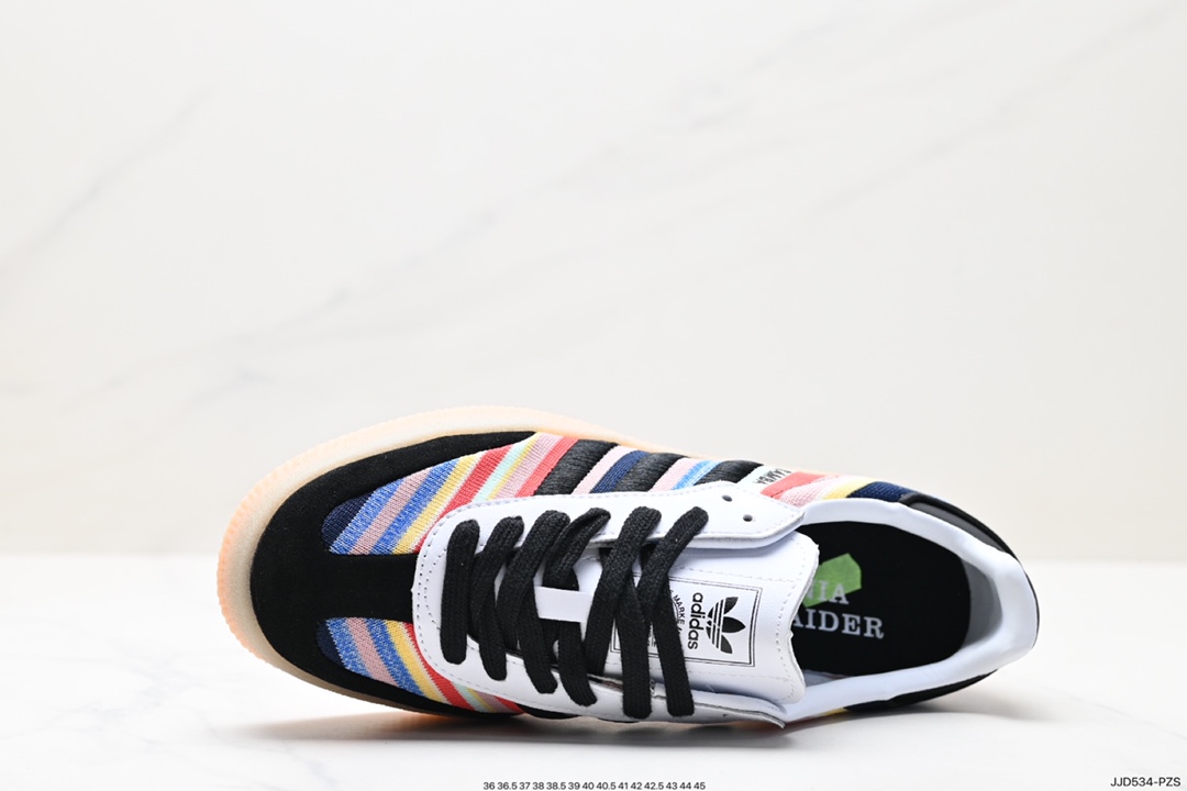 130 阿迪达斯三叶草Adidas Originals Samba Vegan OG”SPD“桑巴舞板鞋 ID0555