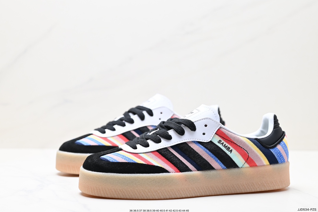 130 阿迪达斯三叶草Adidas Originals Samba Vegan OG”SPD“桑巴舞板鞋 ID0555