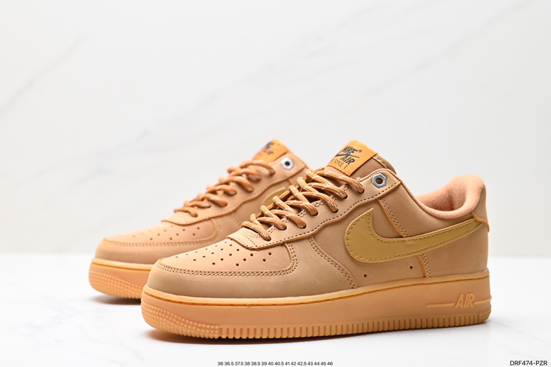 115 Nike Air Force1 Low AF1 经典款小麦色空军一号低帮休闲板鞋 CJ9179-200