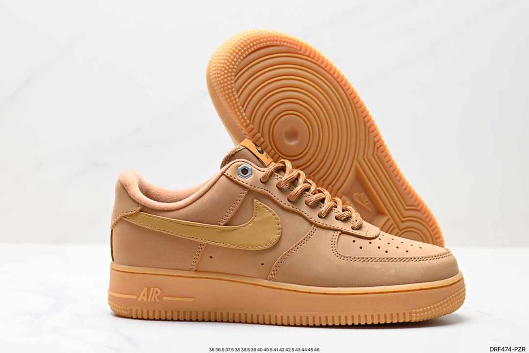 115 Nike Air Force1 Low AF1 经典款小麦色空军一号低帮休闲板鞋 CJ9179-200