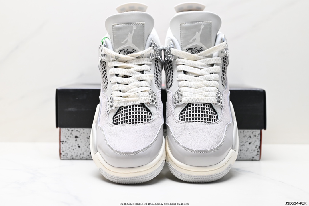 200 耐克Nike Wmns Air Jordan 4 Retro”Oil Green/Seafoam”迈克尔·乔丹AJ4代中帮篮球鞋“白黑绿鼠尾草”DH6927-061