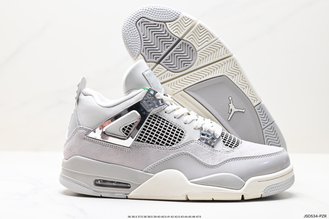 200 耐克Nike Wmns Air Jordan 4 Retro”Oil Green/Seafoam”迈克尔·乔丹AJ4代中帮篮球鞋“白黑绿鼠尾草”DH6927-061