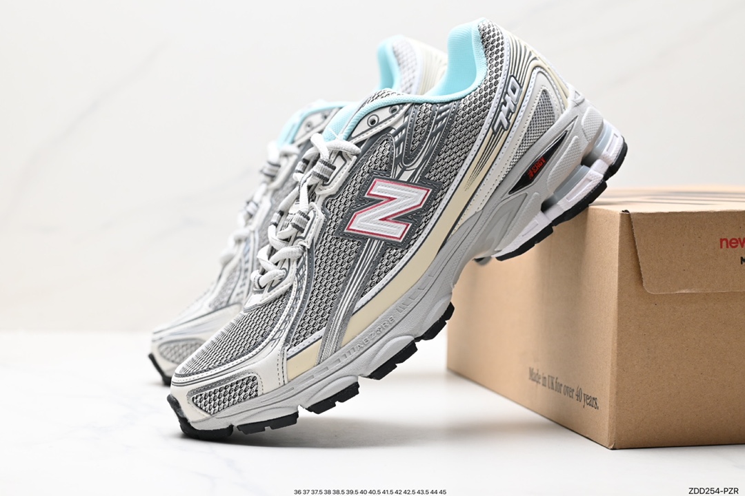 New Balance 1064. The entire shoe is made of gray and white mesh fabric MR1064UR