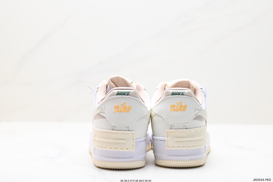 Nike WMNS Air Force 1 Shadow Macaron Military Air Force 1 Lightweight Incremental High and Low Top Sneakers FQ6871-111