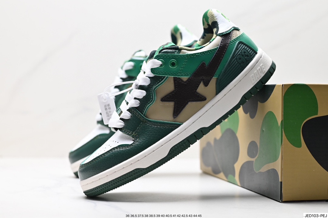 Japanese Harajuku fashion brand A Bathing Ape BAPE Sk8 Sta Low SK8 series low-top casual sports B