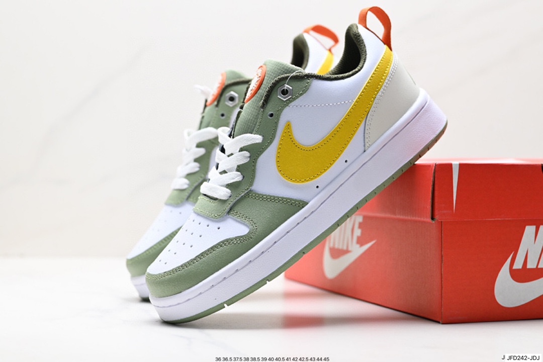 耐克Nike Court Vision Low 学院视觉系列休闲运动皮革板鞋 DH2987-102