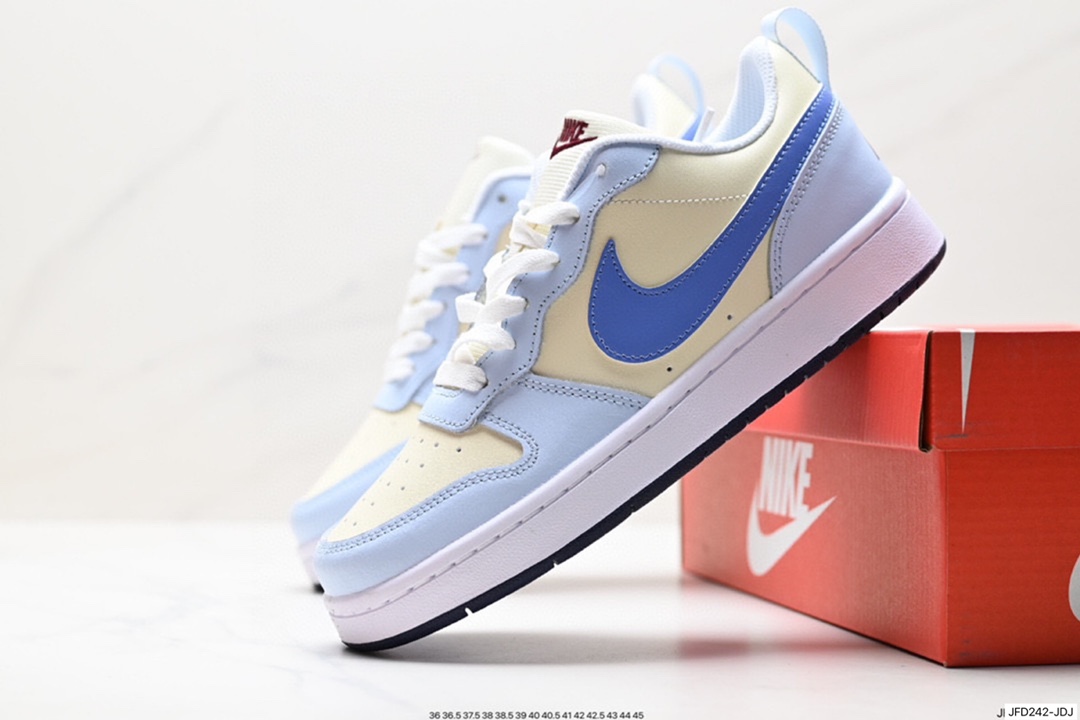 耐克Nike Court Vision Low 学院视觉系列休闲运动皮革板鞋 DH2987-102