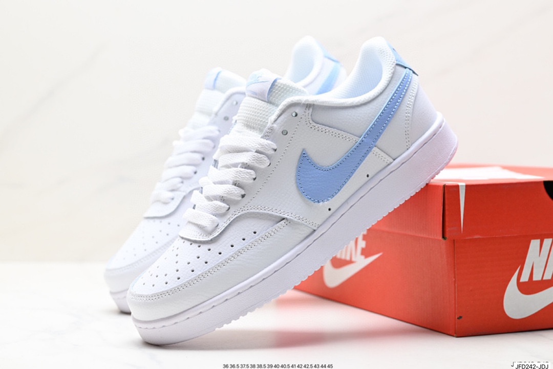 耐克Nike Court Vision Low 学院视觉系列休闲运动皮革板鞋 DH2987-102