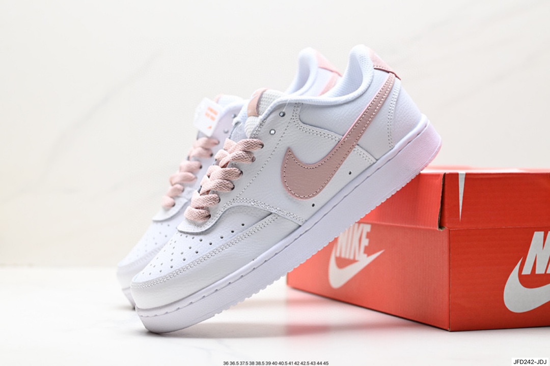 耐克Nike Court Vision Low 学院视觉系列休闲运动皮革板鞋 DH2987-102
