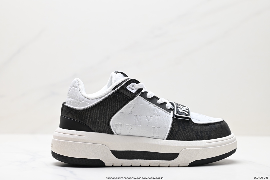 AAAA
 MLB Shoes Sneakers Black White Printing Low Tops