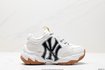 MLB Shoes Sneakers Black White Printing Low Tops