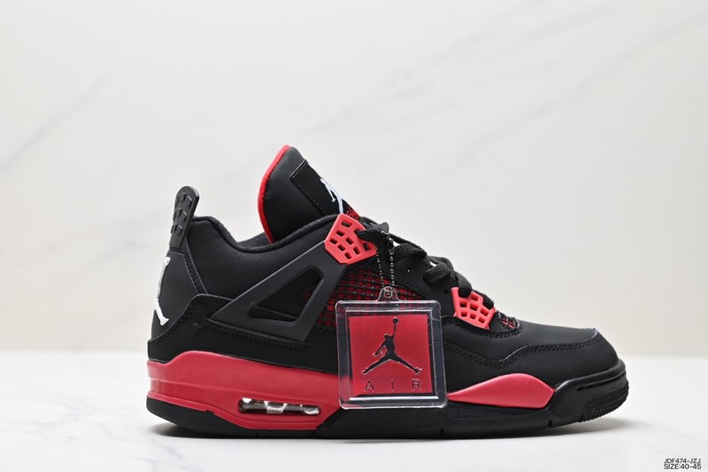 Is it OK to buy replica Air Jordan 4 Shoes Sneakers Air Jordan Black Red Vintage Mid Tops