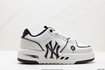 MLB Fake Shoes Sneakers Black White Printing Low Tops