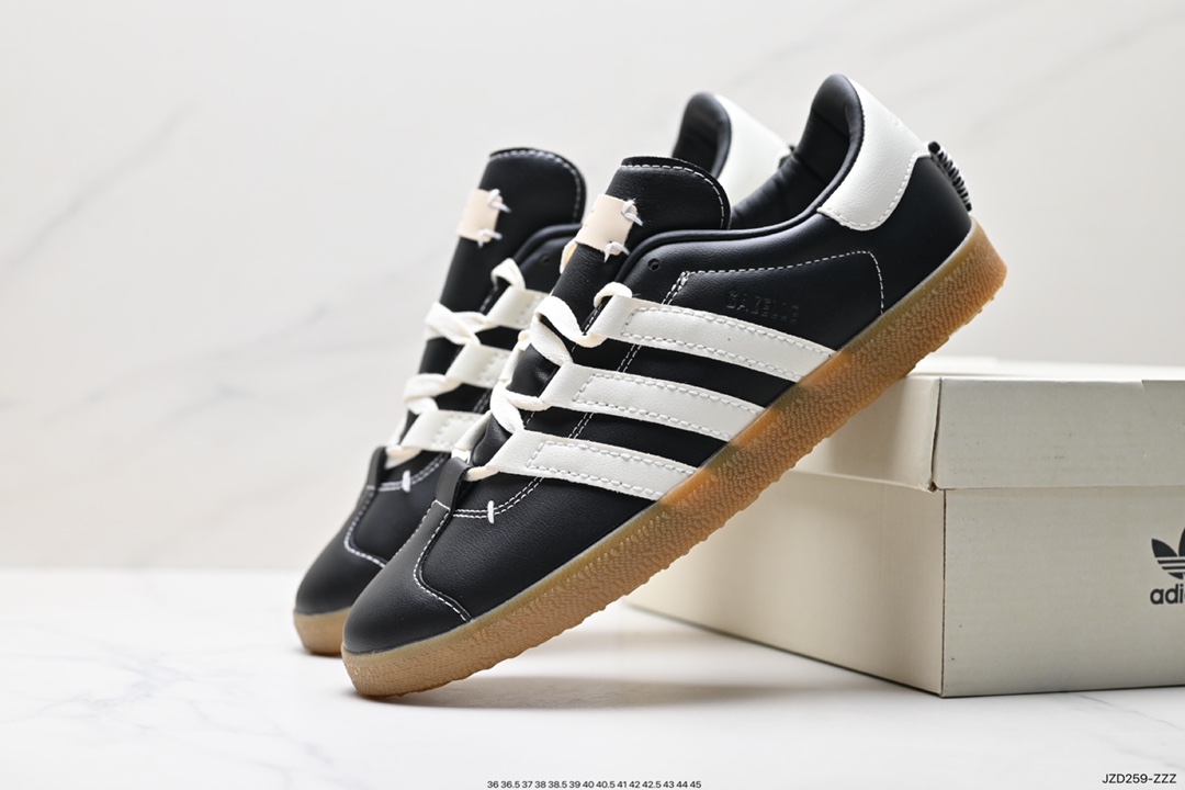 140 阿迪达斯Adidas Originals Gazelle Indoor 三叶草复古防滑耐磨低帮板鞋 HQ8717