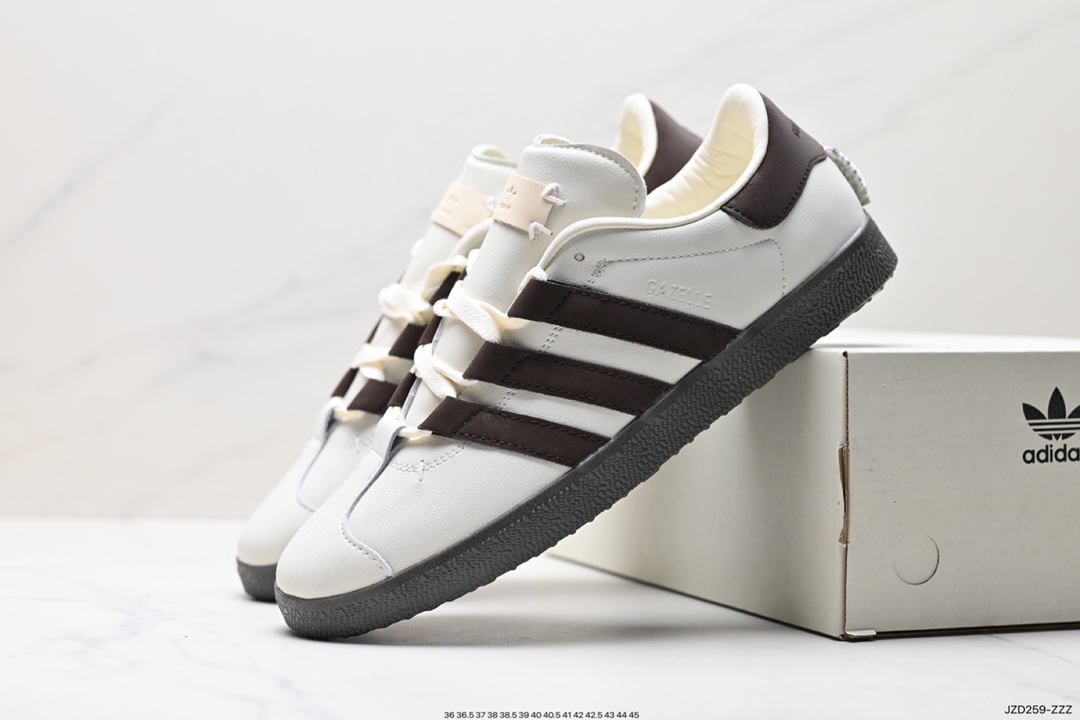 140 阿迪达斯Adidas Originals Gazelle Indoor 三叶草复古防滑耐磨低帮板鞋 HQ8717