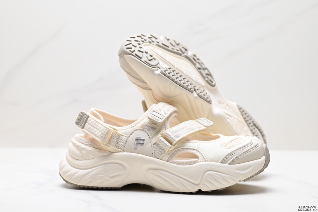 130 Fila 斐乐 Fluid Sandal 休闲运动凉鞋T12W321401FAO 魔术贴厚底