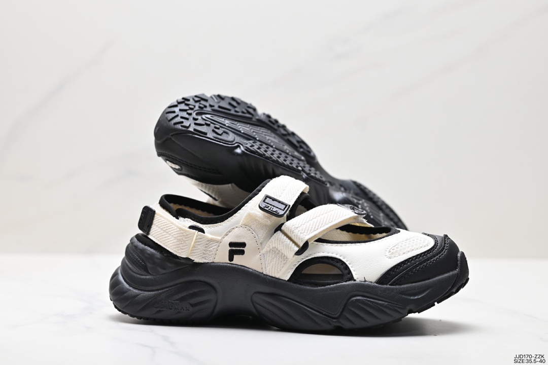 130 Fila 斐乐 Fluid Sandal 休闲运动凉鞋T12W321401FAO 魔术贴厚底