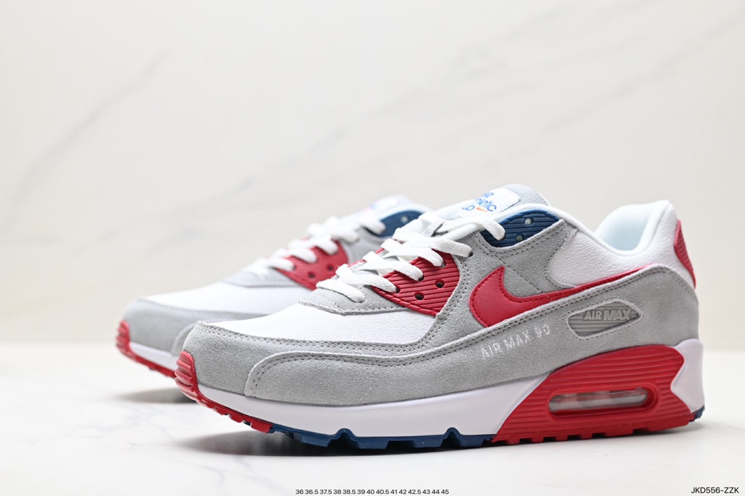 160 耐克Nike Air Max 90 经典复古小气垫缓震跑鞋 DQ8235-001