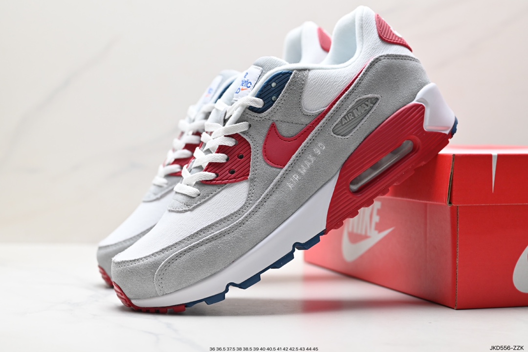 160 耐克Nike Air Max 90 经典复古小气垫缓震跑鞋 DQ8235-001