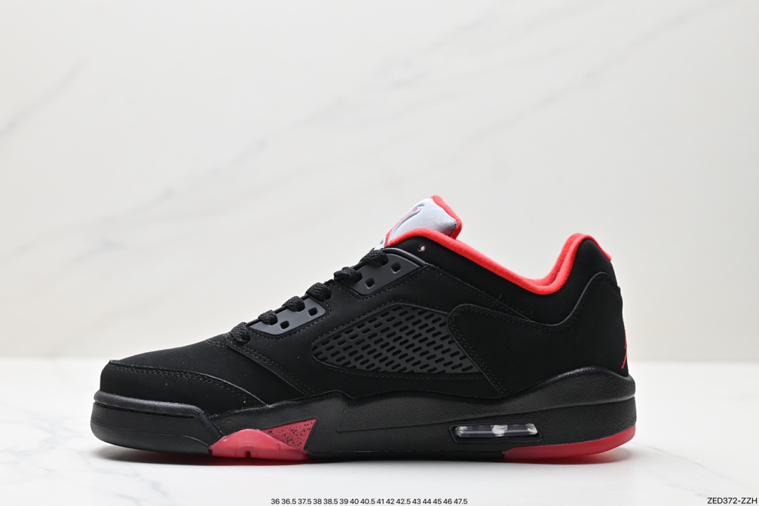 260 Air Jordan 5 Retro Low 公黑牛红 819171-001