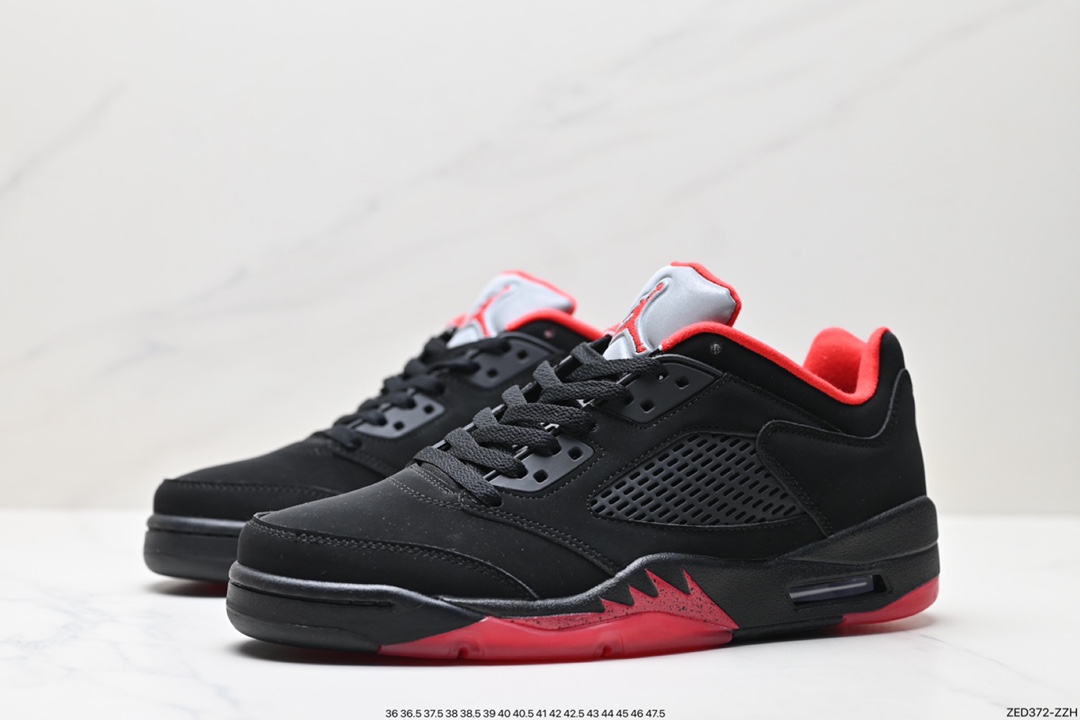 260 Air Jordan 5 Retro Low 公黑牛红 819171-001