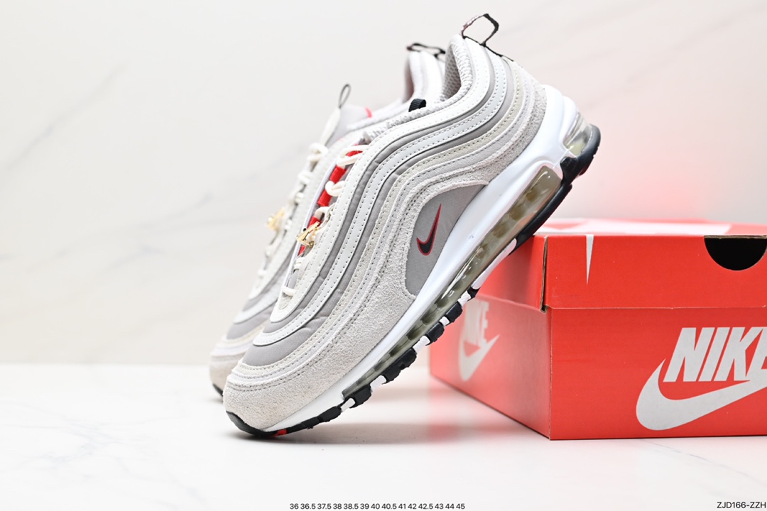 240 灰色Nike Air Max 97子弹“Grey Sail”低帮复古百搭休闲运动鞋 DZ2629-001