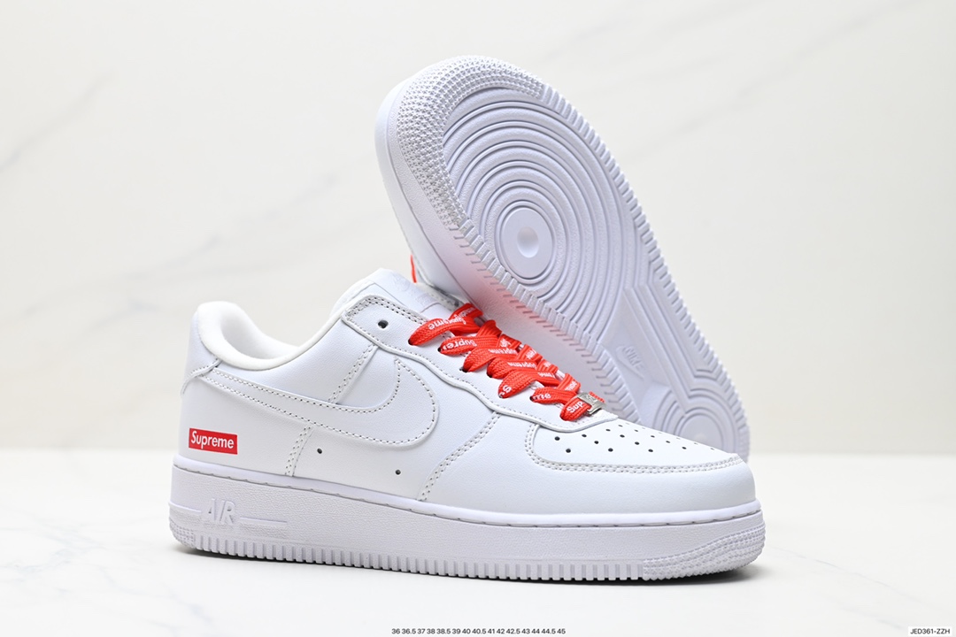 150 空军 supreme联名 Nike Air Force 1 Low 空军一号低帮运动休闲板鞋  CU9225-100