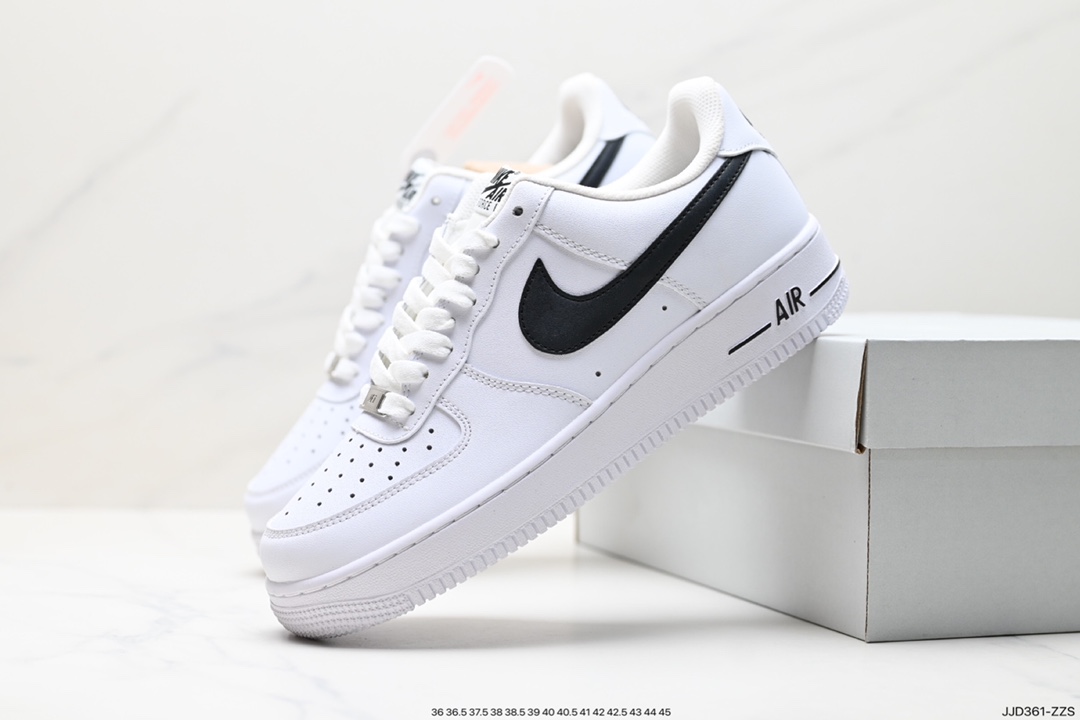 130 Nike Air Force 1 Low 白黑 空军一号低帮运动休闲板鞋 CJ0952-100