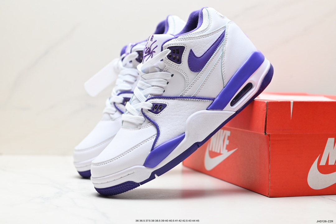 190 耐克Nike Air Flight 89”White/Purple”飞行兄弟89系列中帮篮球 FD9928-101