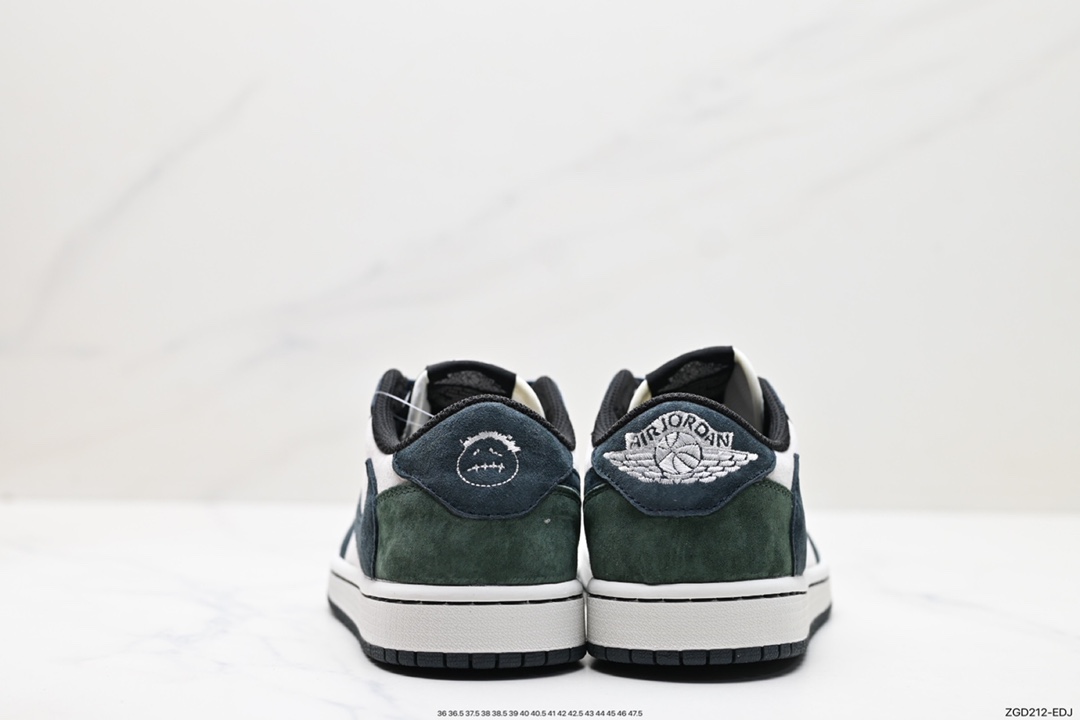 290 Travis Scott x Nike Air Jordan 1 Low OG SP”Black/Green Toe“AJ1乔丹一代篮球鞋 DM7866-819