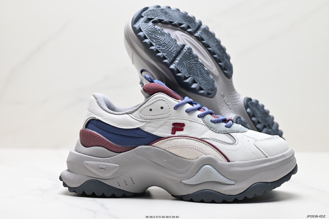 170 Fila Fusion Bianco 2 斐乐潮牌减震防滑耐磨休闲厚底老爹鞋  T12W311302FBA